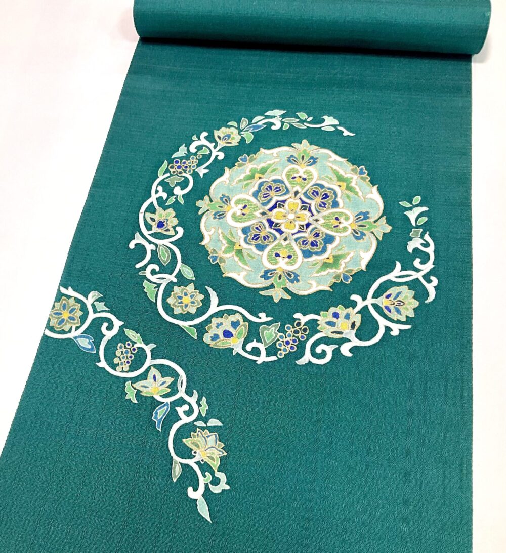 染九寸帯　華文唐草